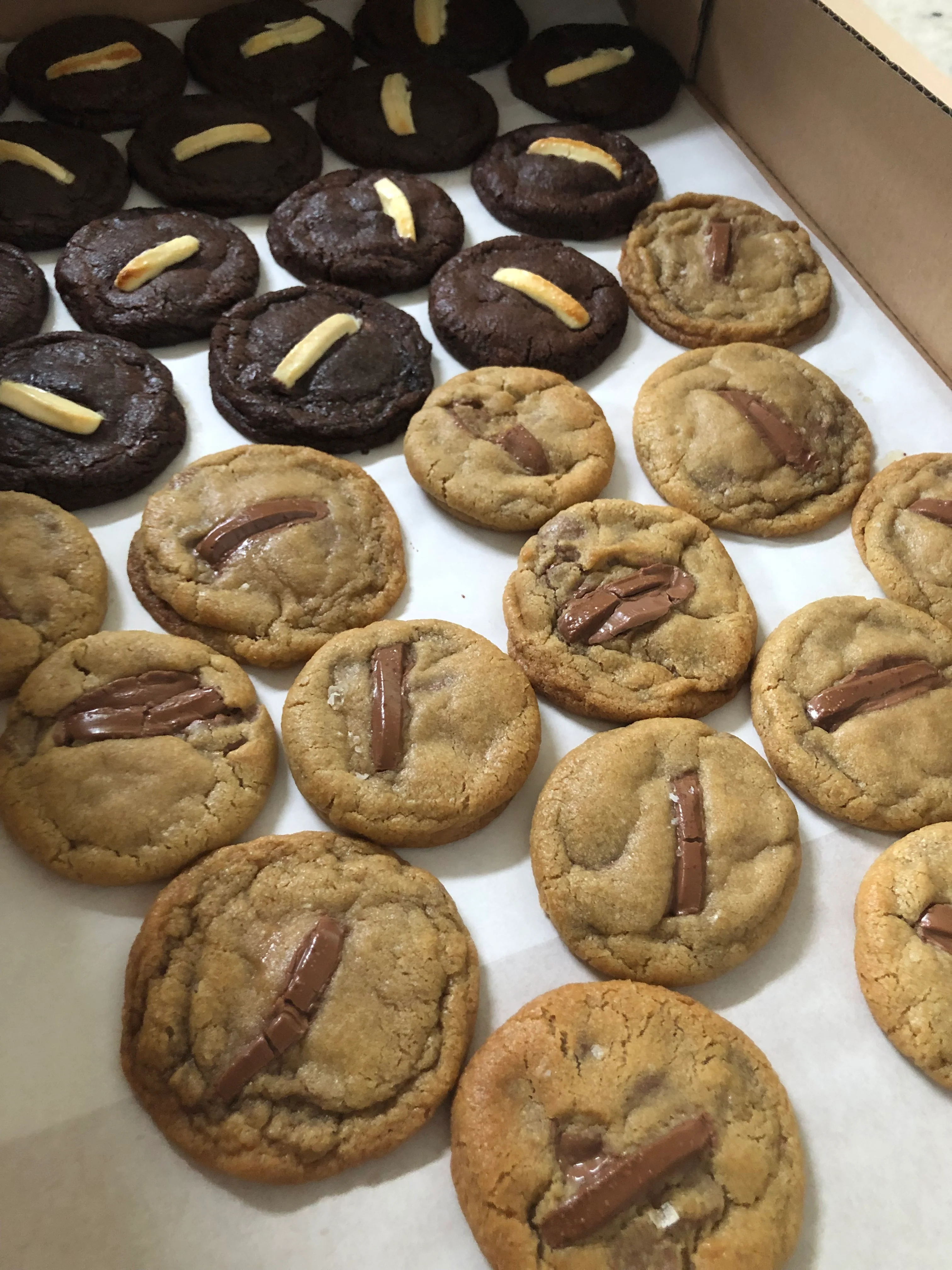 Platter of 40 Mini Milk Chocolate Cookies - Image 2